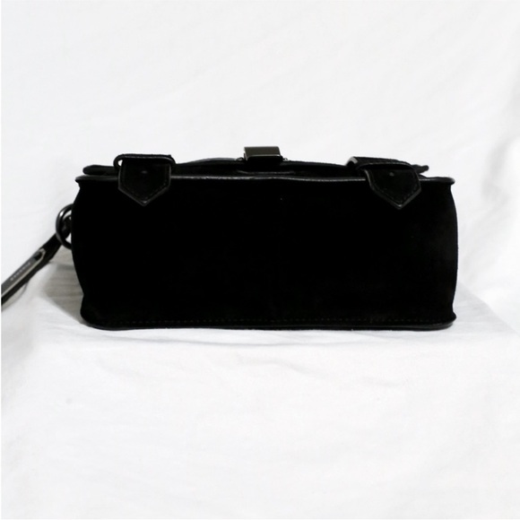 Proenza Schouler Black PS1 Black Suede Mini Crossbody Bag - Picture 4 of 7